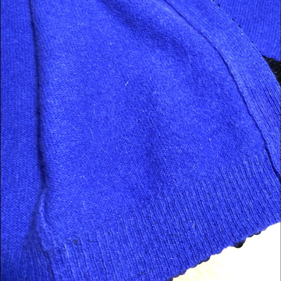 Lauren Cole petite lamb wool angora Cardigan Sweater long sleeves embellished - Picture 10 of 13